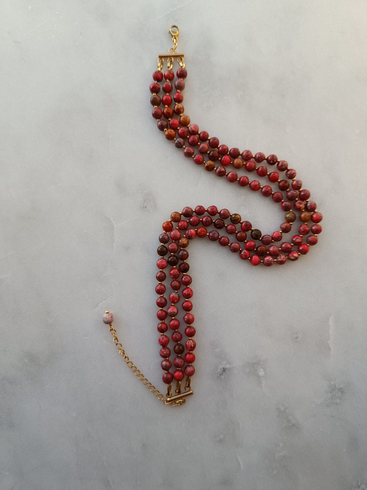 Scarlet Jasper Choker