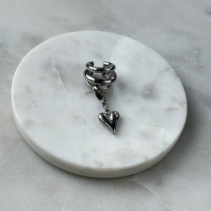 Silver Cuff Three Rings