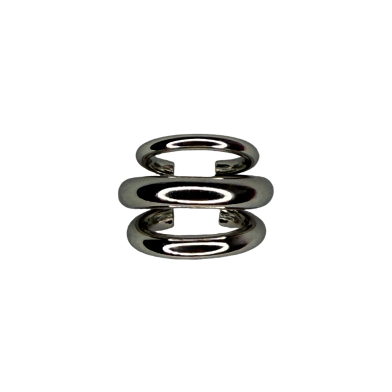 Silver Cuff Three Rings