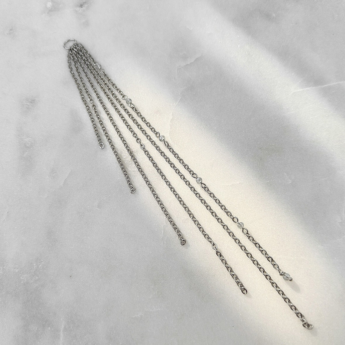 Silver Waterfall Charm