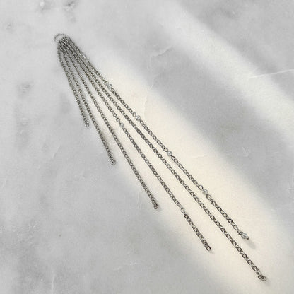 Silver Waterfall Charm