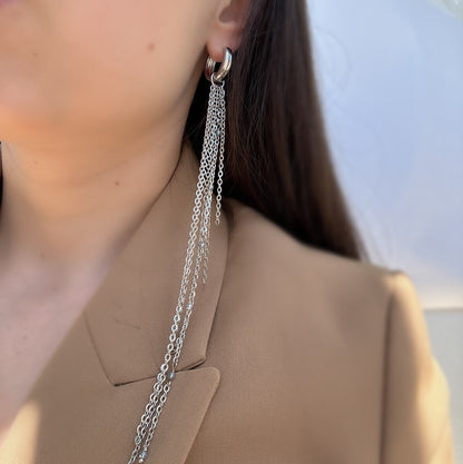 Silver Waterfall Charm