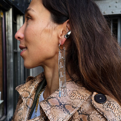 Single Earring With Crystals