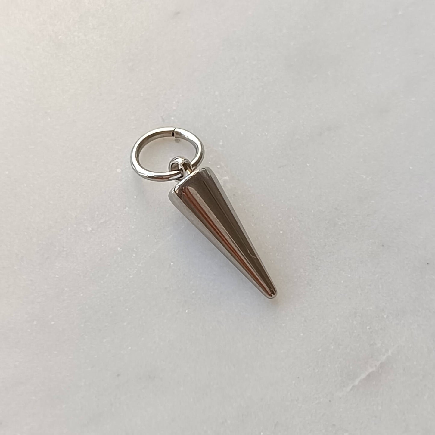 Sleek Cone Drop Charm