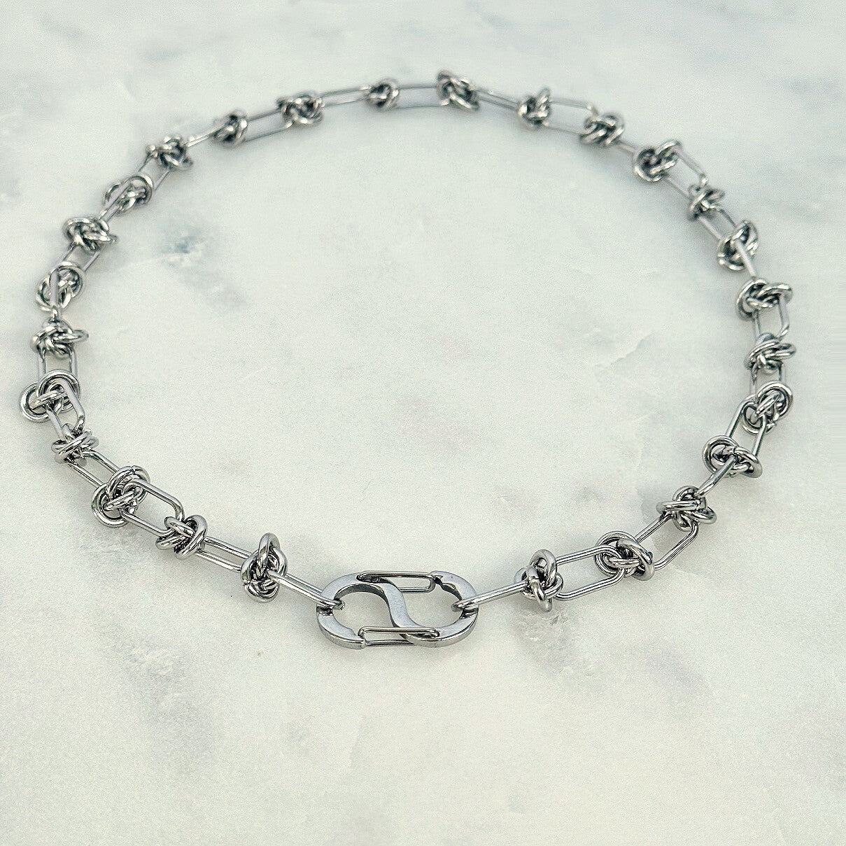 Sleek Nautical Steel Necklace