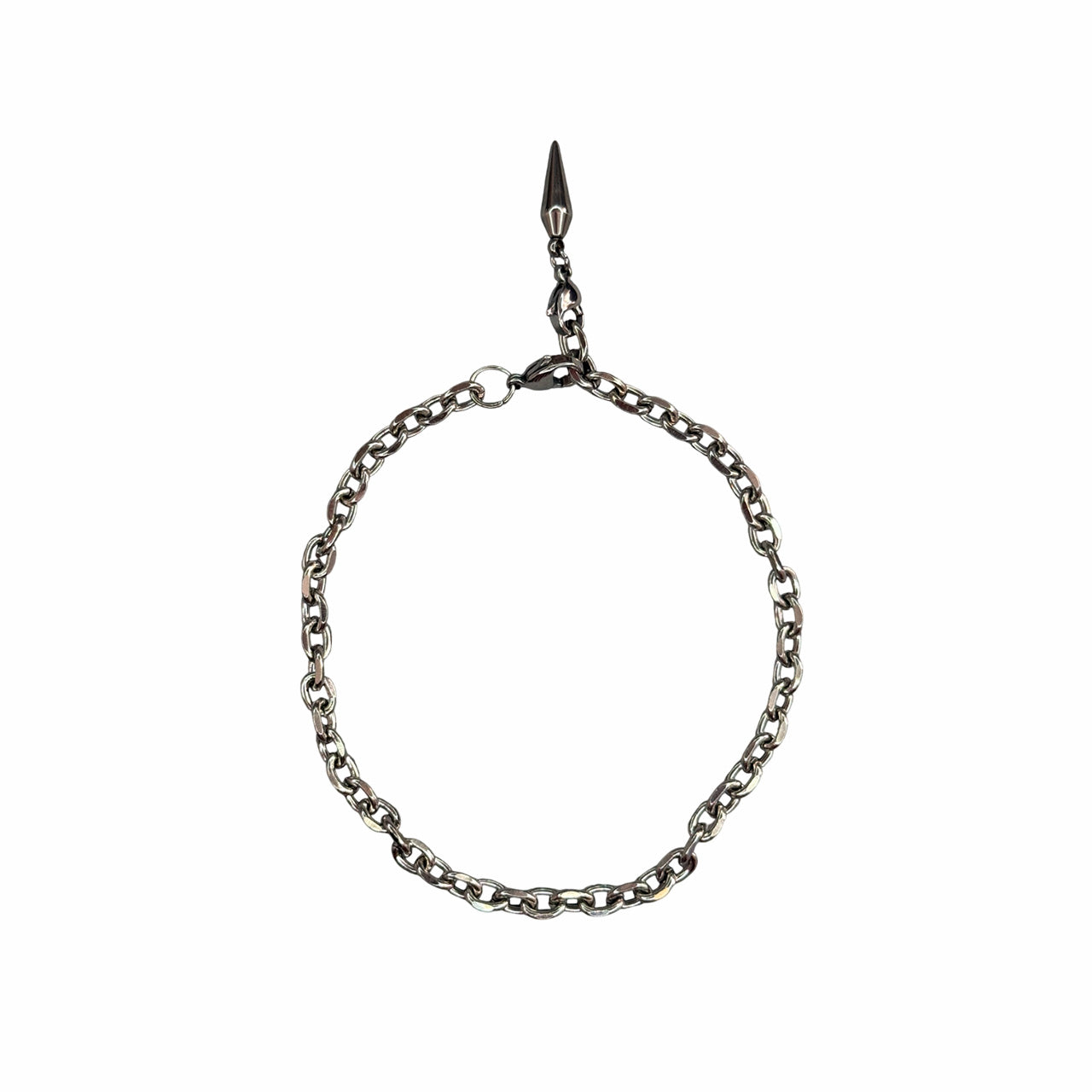 Gold Spiked Pendant Anklets