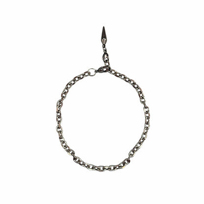 Gold Spiked Pendant Anklets