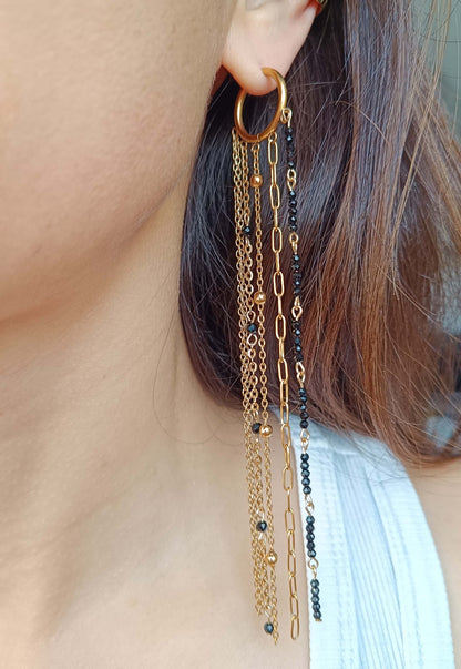 Spinel Tassel Earring