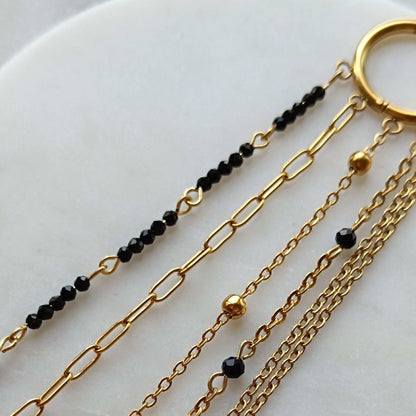 Spinel Tassel Earring