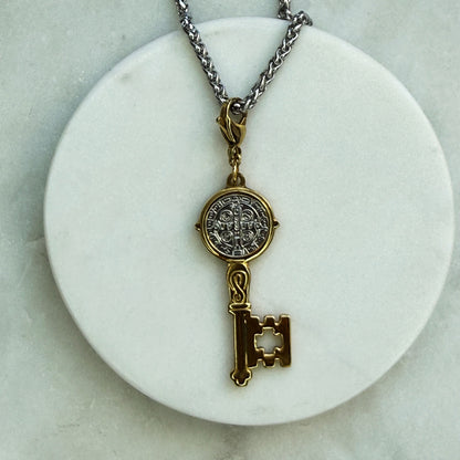 St. Benedict Key Pendant