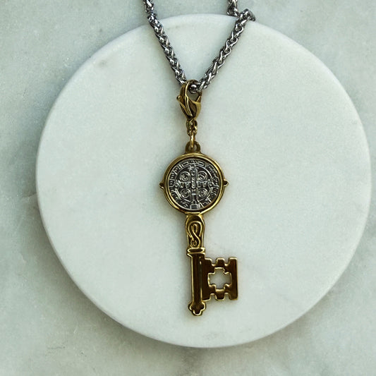 St. Benedict Key Pendant