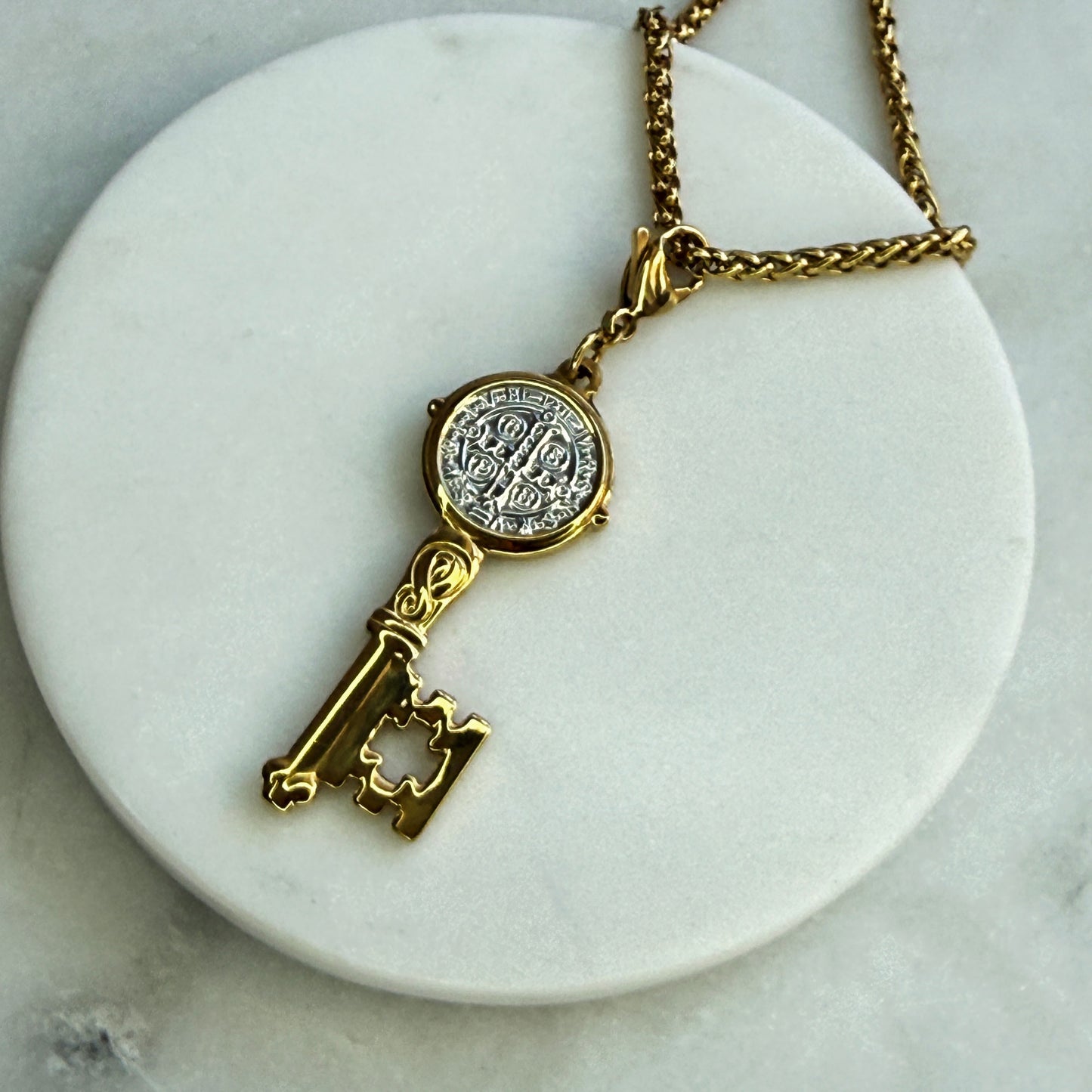 St. Benedict Key Pendant