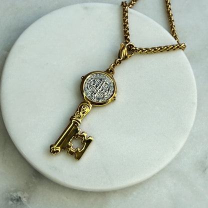 St. Benedict Key Pendant