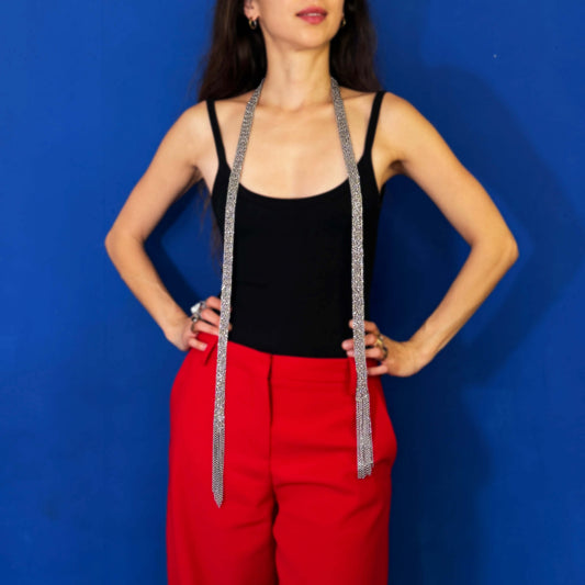 Transforming Chain With Fringe Silver