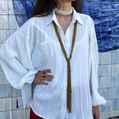 Transforming Chain With Fringe Silver
