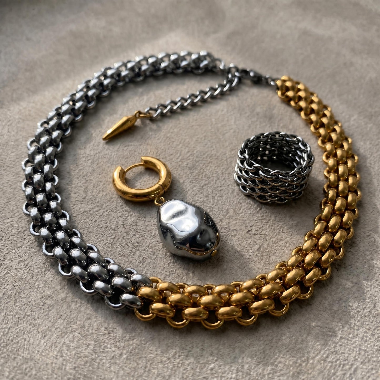 Bicolor Set - Silver Pearl