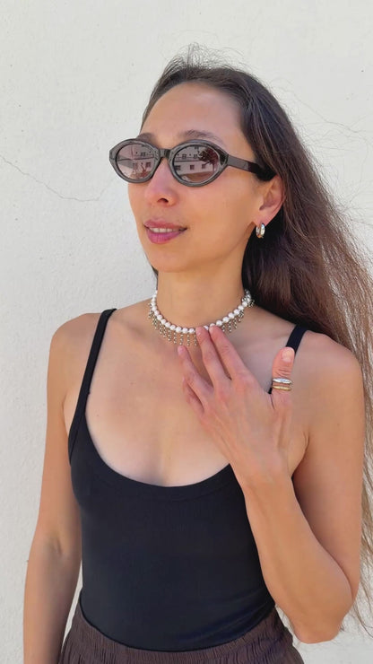 Pearl Fringe Choker