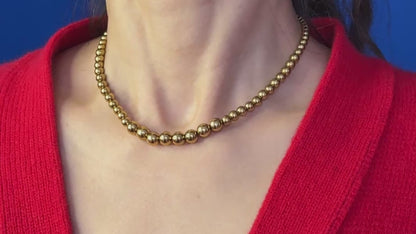 Necklace From Gold Beads